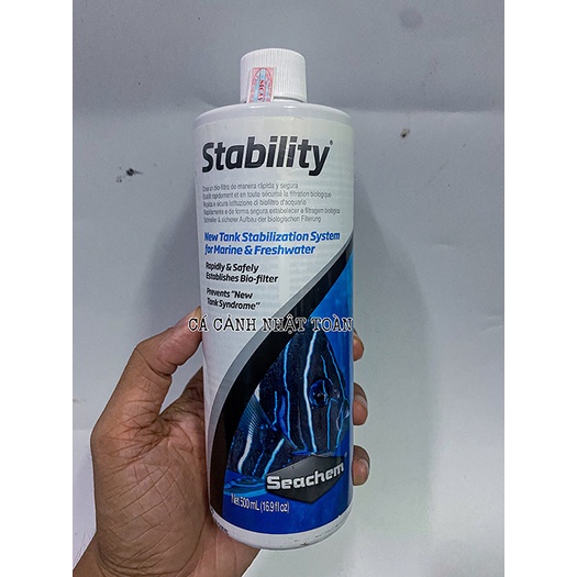 VI SINH SỐNG SEACHEM STABILITY MỸ 500ML CHO BỂ CÁ THỦY SINH