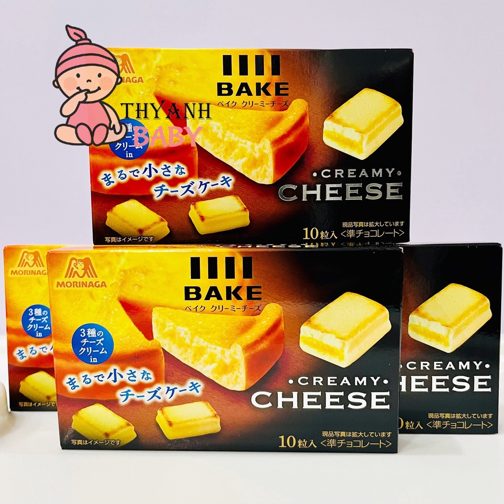 Bánh Phô Mai Nướng Cheese Bake Morinaga Nhật Bản Hộp 45g