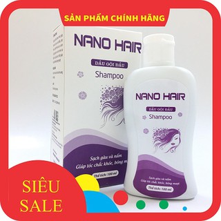 Dầu gội đầu Nano Hair Shampoo sạch gầu và nấm, giúp tóc khỏe bóng mượt - Chai 100ml