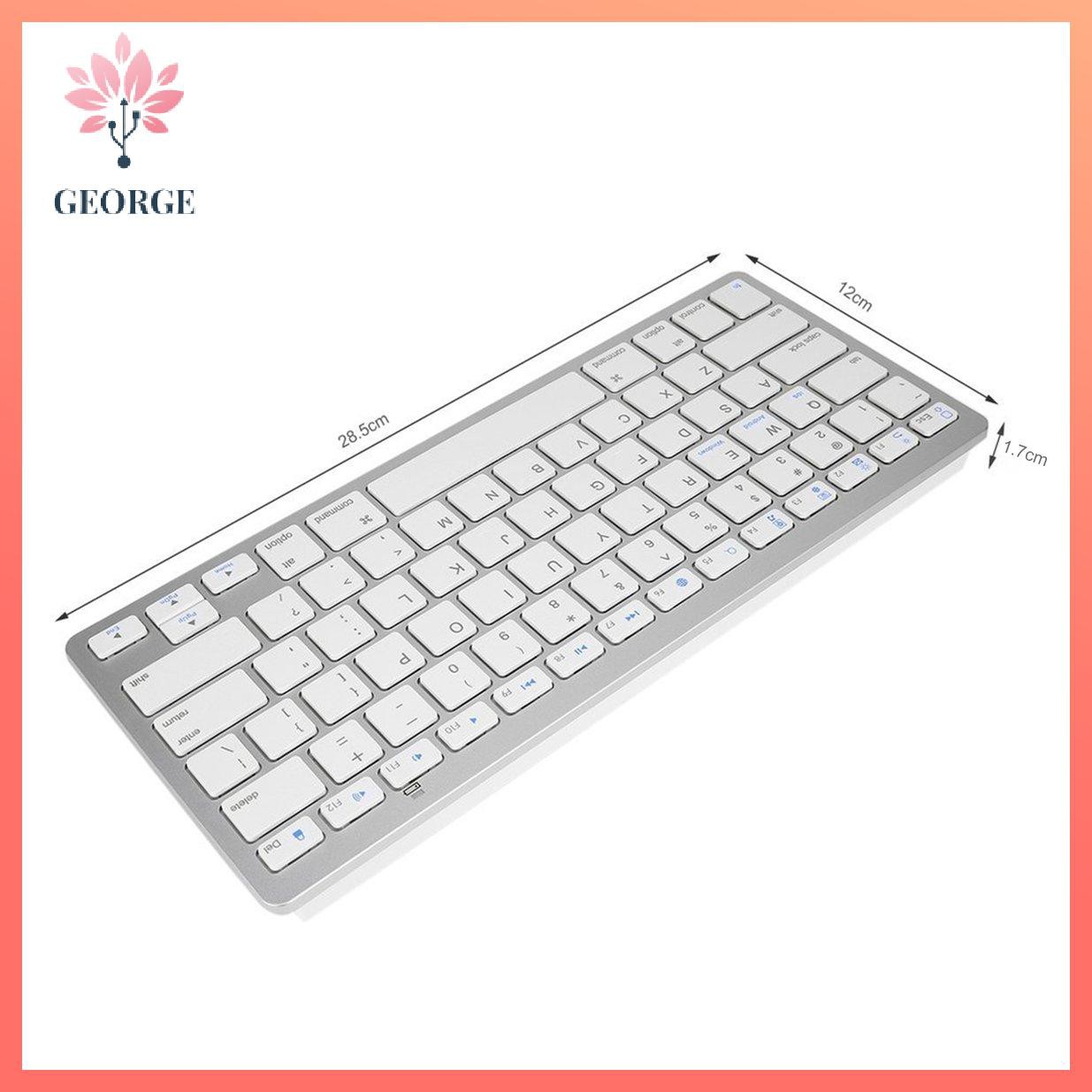 [G]Bàn phím không dây Bluetooth 5.0 siêu mỏng, phù hợp với laptop / smart TV / phone / tablet PC / Air for Ipad Mini For Mac