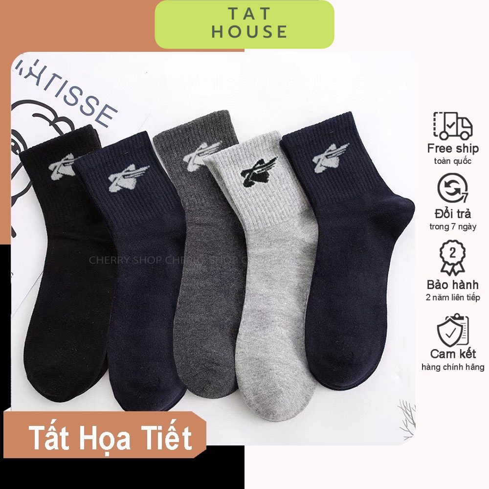 Tất cổ cao - set tất vớ nam công sở chất liệu cotton co giãn bốn chiều omclosetshop