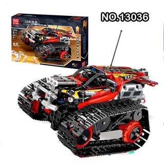 Đồ chơi lắp ghép xe Tank địa hình bánh xích MK 13036 có điều khiển từ xa