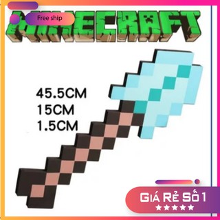 Xẻng kim cương đồ chơi Minecraft an toàn chính hãng