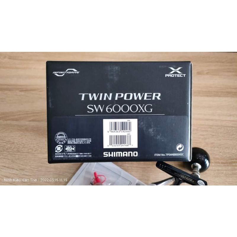 Máy Câu Cá Shimano 2021 Twin Power SW 6000XG - Máy Đứng