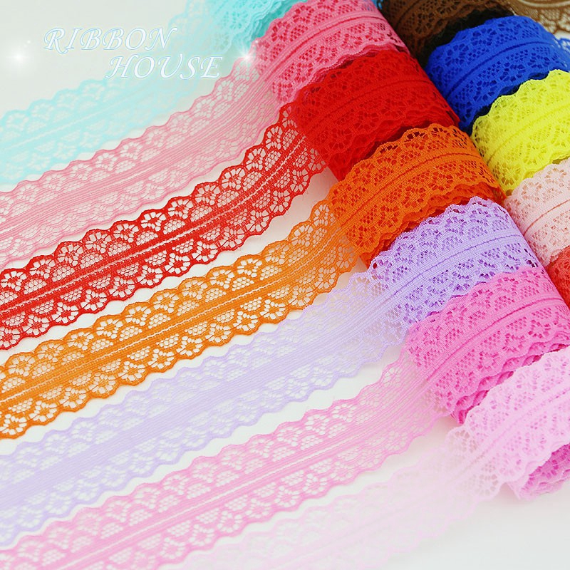 Cuộn ruy băng ren 30mm dài 10 Yard trang trí gói quà