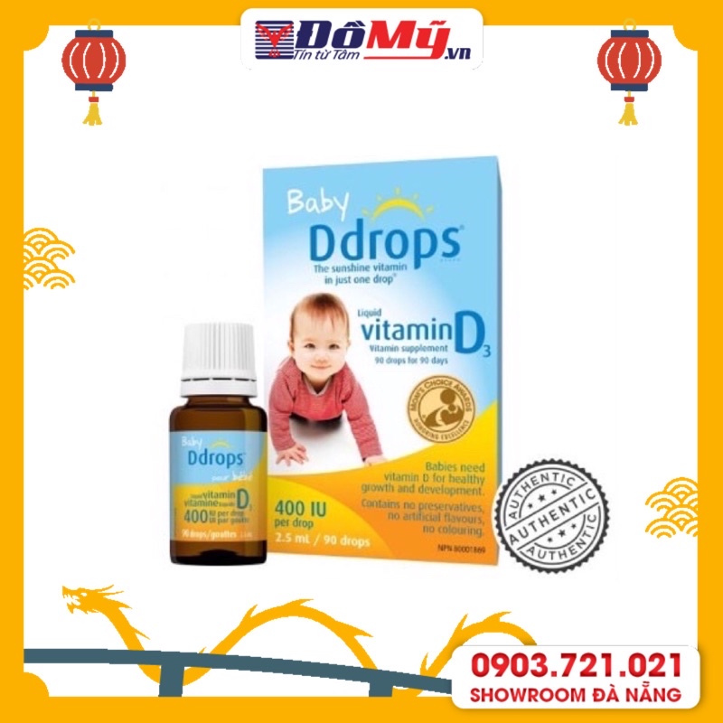 Baby D drops Vitamin D3 (cho trẻ sơ sinh)