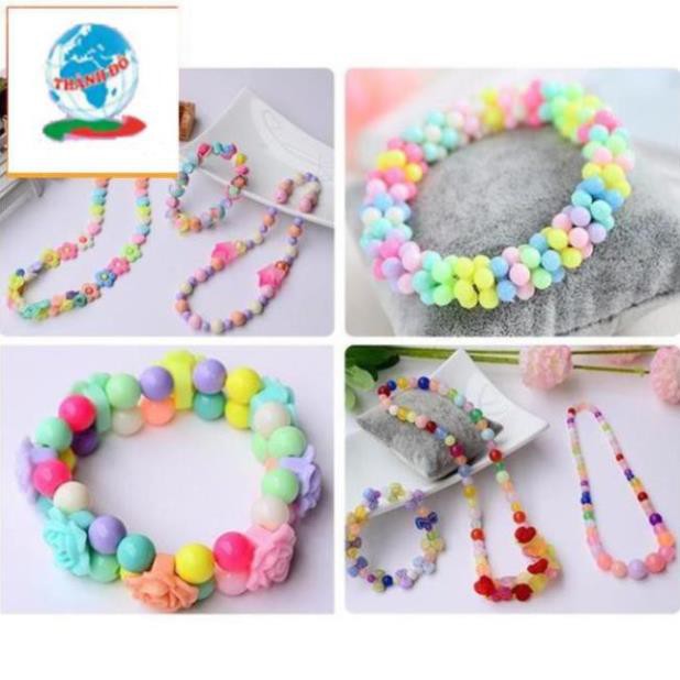 ( Cho bé gái) Đồ chơi hộp xâu vòng hạt cườm đáng yêu cho bé, bé sẽ tự tạo cho mình những chiếc vòng xinh xắn