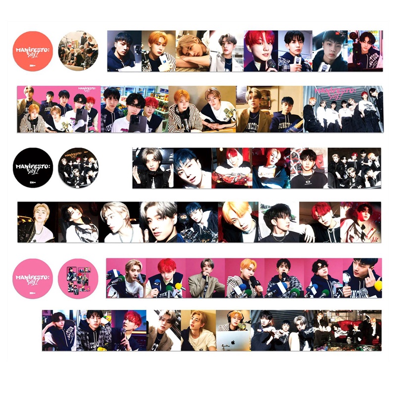 Cuộn Băng Dính Washi In Hình Nhóm Nhạc Kpop Enhypen Album Manifesto: Day 1