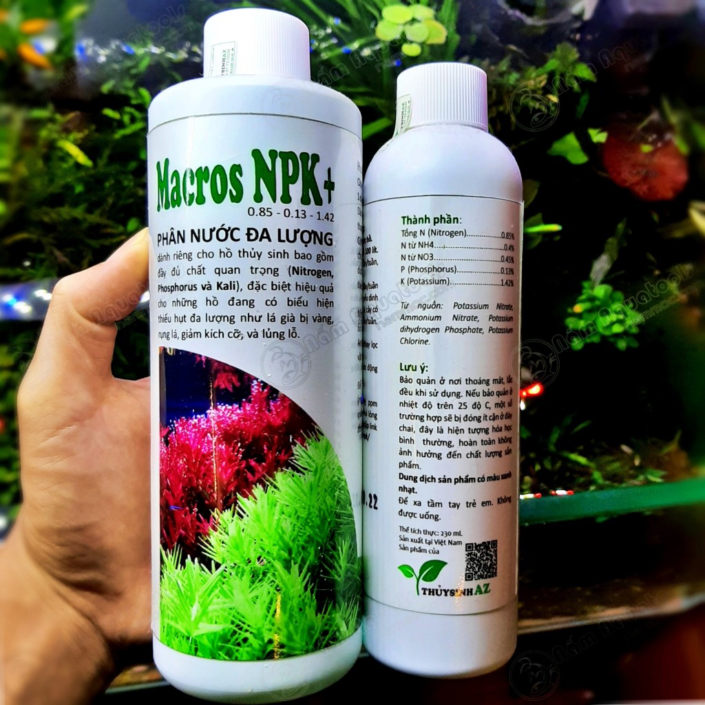 Macros NPK+ (Chai 500ml) - Phân Nước Đa Lượng Cho Bể Thuỷ Sinh [Thủy Sinh AZ]