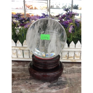 Quả cầu phong thủy đá ta. canxit trắng vân mây - đường kính 10,6cm; 10,9cm; 11,3cm; 11,4cm; 11,7cm và 12cm