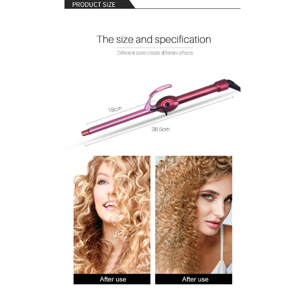 Ubeator Máy Uốn Tóc Bằng Sắt 9mm13mm16mm Chuyên Dụng Cho Salon