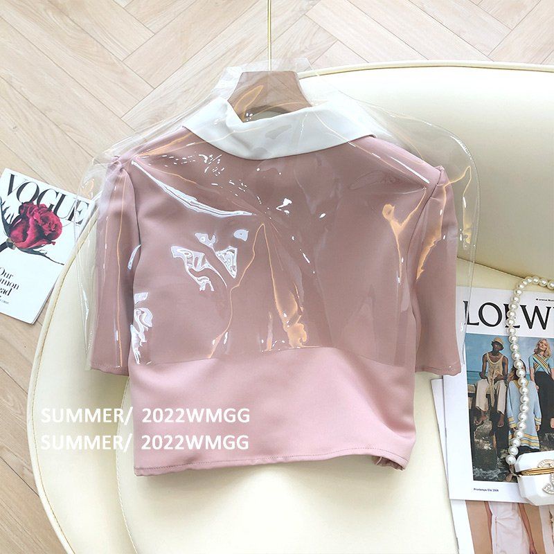 Áo Chiffon Ngắn Tay Cổ Búp Bê Phong Cách Ngọt Ngào Thời Trang Cho Nữ  tao bao