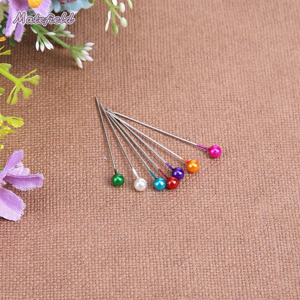 Set 100 kim đầu tròn ngọc trai dùng để may trang phục đám cưới dành cho cô dâu