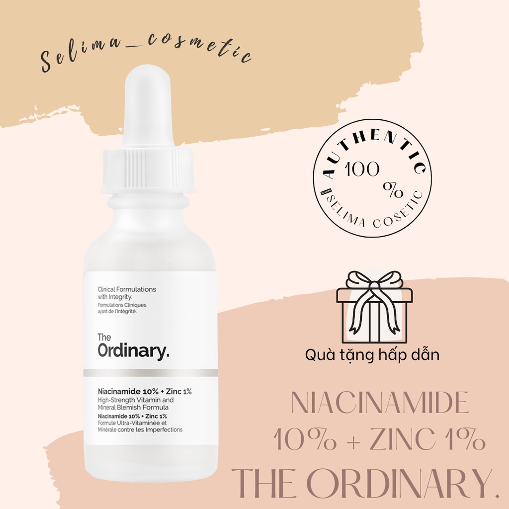 Tinh chất Niacinamide 10% + Zinc 1% - The Ordinary