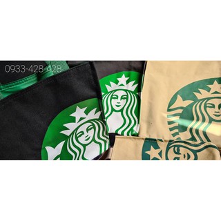 túi vải bó Starbucks ( kem - đen )