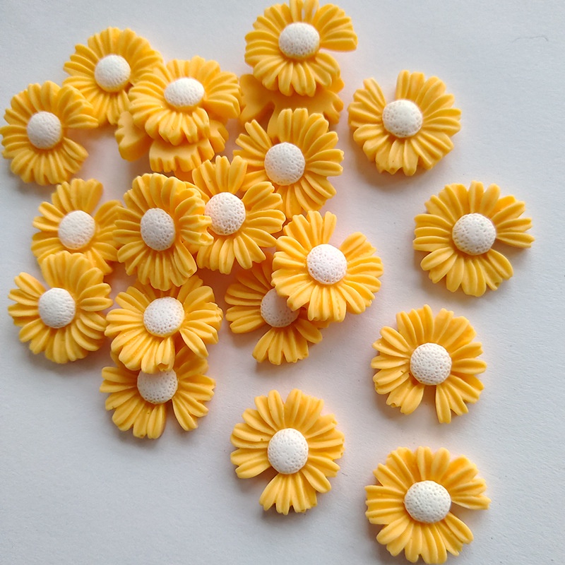 Set 10 phụ kiện trang trí xe hơi hình hoa hướng dương xinh xắn