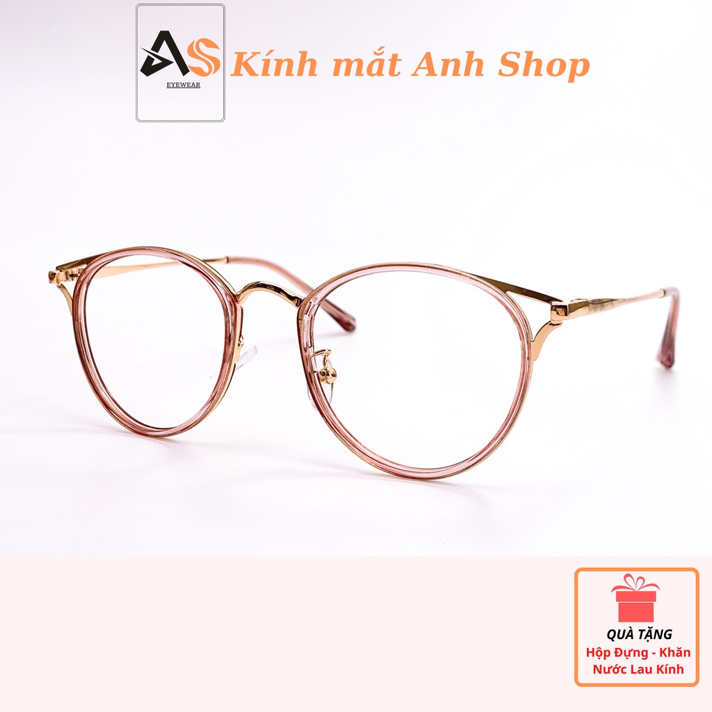 Gọng kính tròn chất liệu kim loại thanh mảnh kiểu dáng thời trang 90029
