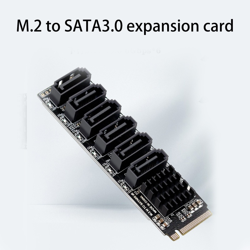 Thẻ Chuyển Đổi PH516 M2 NVME Sang 3.0 6 Cổng ASM1166 Chuyên Dụng Cho Tản Nhiệt