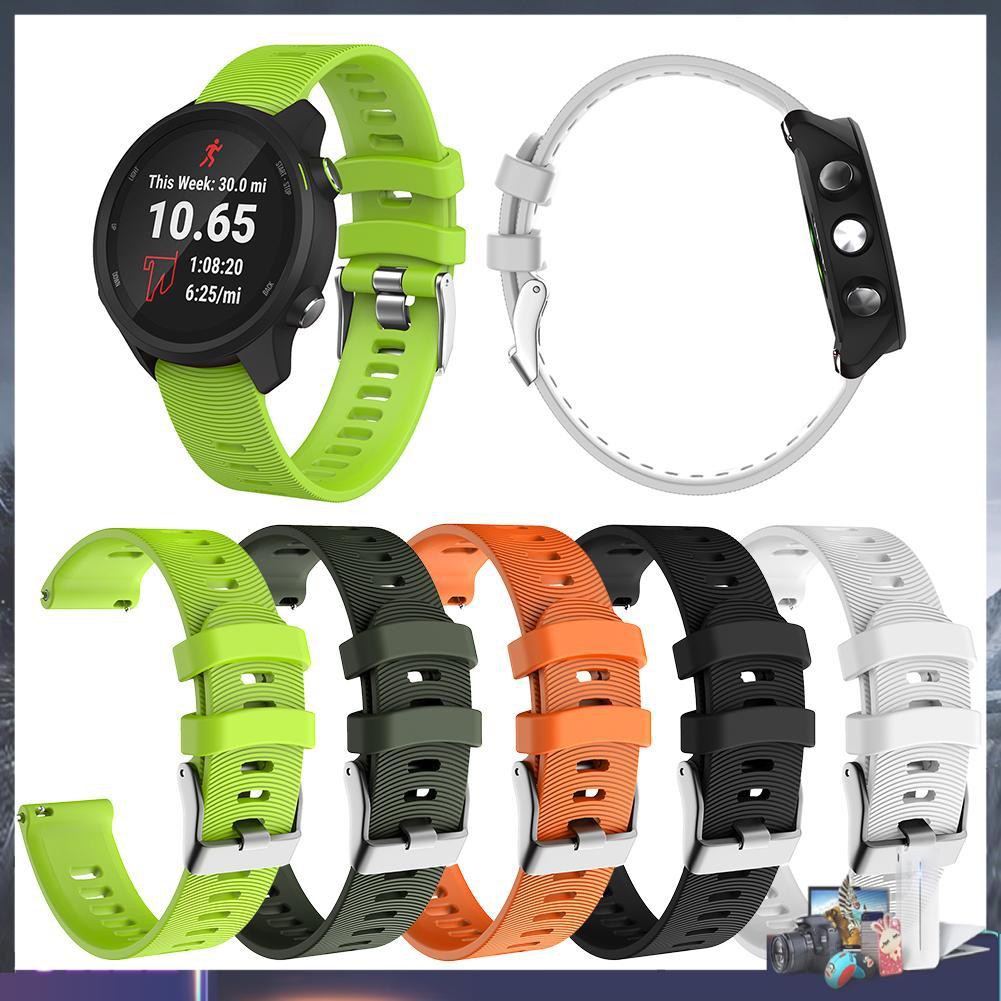 Dây Đeo Silicon Cho Đồng Hồ Thông Minh Garmin Forerunner 245 245m 645 Vivoactive 3