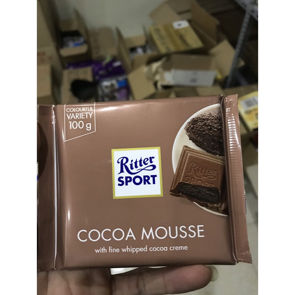 Date T4/2022- Sô cô la chocolate Ritter Sport Nhập Khẩu Đức -100gr