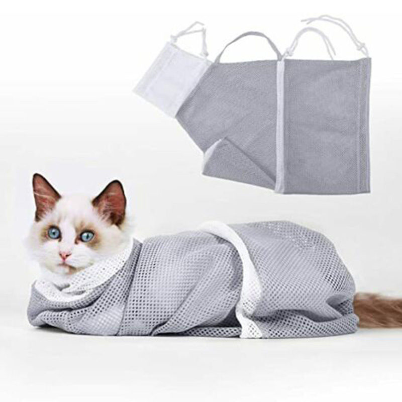 Túi Lưới Tắm Mèo Chống Cào Móng Đa Năng