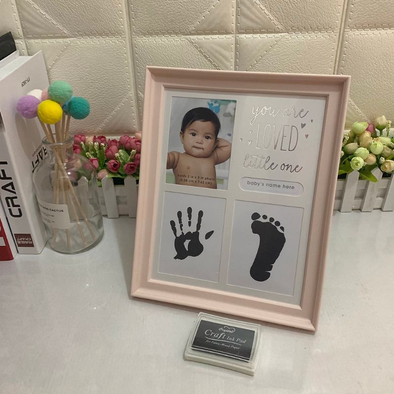 Khung Ảnh 12 Tháng In Dấu Chân Tay Và Bàn Chân Dùng Trang Trí Nhà Cửa