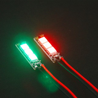 Dải đèn led 5V RGB5050 3 bóng đỏ và xanh lá cho máy bay điều khiển từ xa