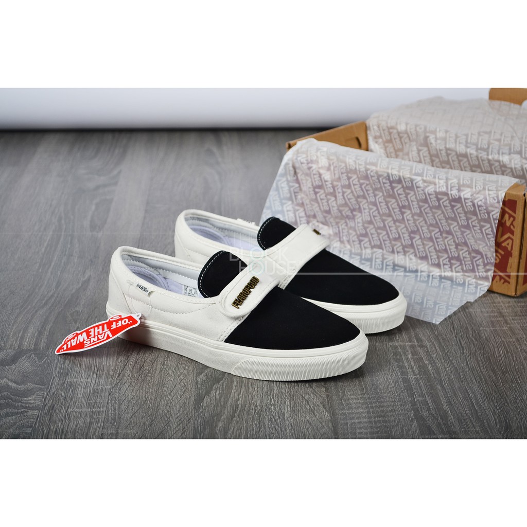 GIÀY VANS SLIP ON FEAR OF GOD STRAP WHITE
