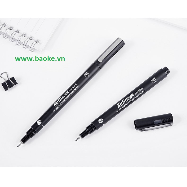 Bút nước vẽ kỹ thuật 0.8mm - BK700 mực đen