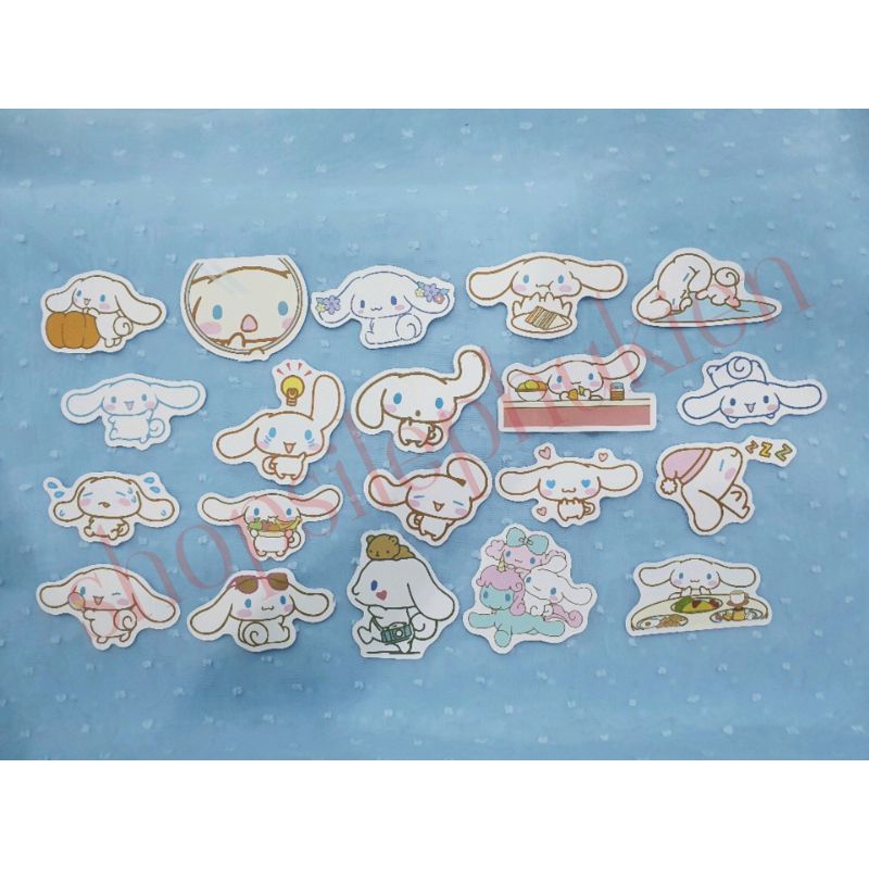 Set 20 hình dán sticker nhân vật cinnamoroll dễ thương + ảnh thật