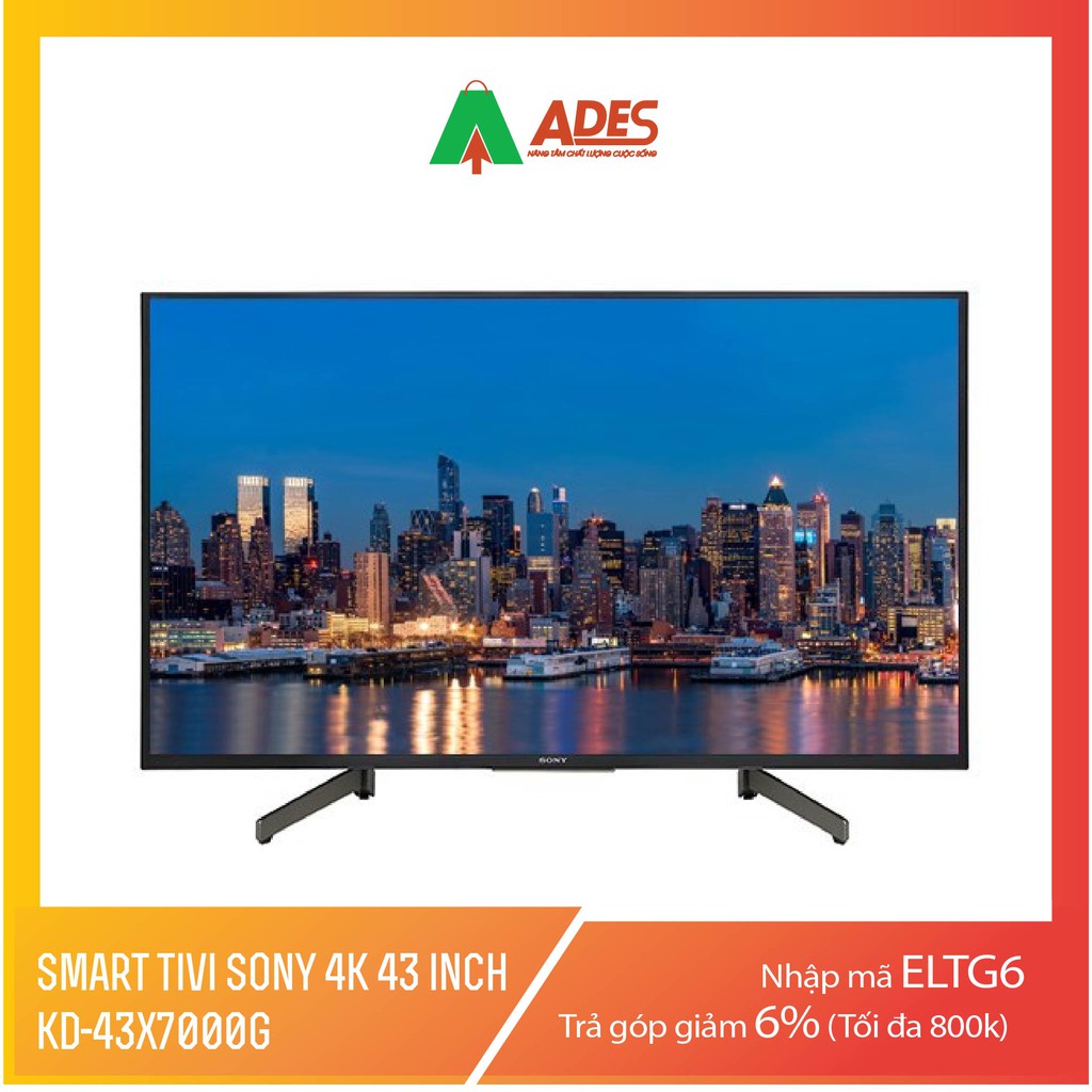 Smart Tivi Sony 4K 43 inch KD-43X7000G Mẫu 2019