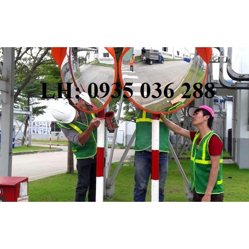 GƯƠNG CẦU LỒI GIAO THÔNG 80 CM - TREO TƯỜNG HOẶC TRỤ