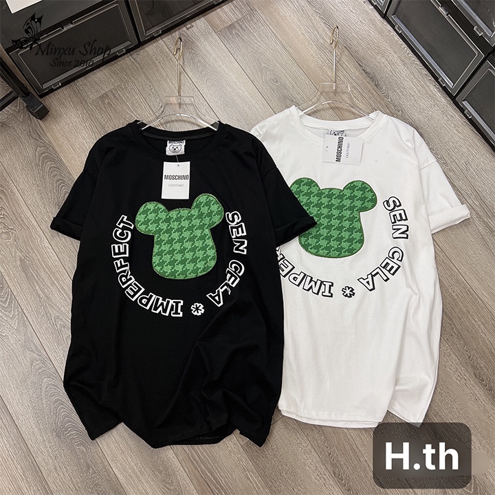 Áo phông nữ dáng rộng, áo thun 100% cotton cao cấp dáng dài nhiều hình Hót Trend Minxu shop AP99