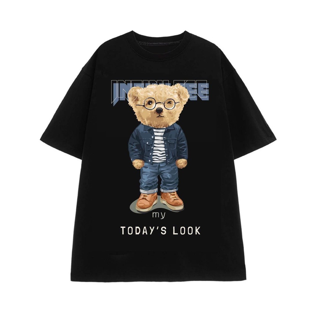 Áo Thun Gấu Nam Nữ Tay Lỡ Oversize(45-70kg) 100% Cotton Co Dãn 4 Chiều ⚡ 10 Mẫu ⚡ Siêu Chất | BigBuy360 - bigbuy360.vn