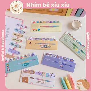Bookmark đánh dấu trang dạng dán nhỏ xinh nhiều hình ngộ nghĩnh giấy note giấy ghi chú VT258