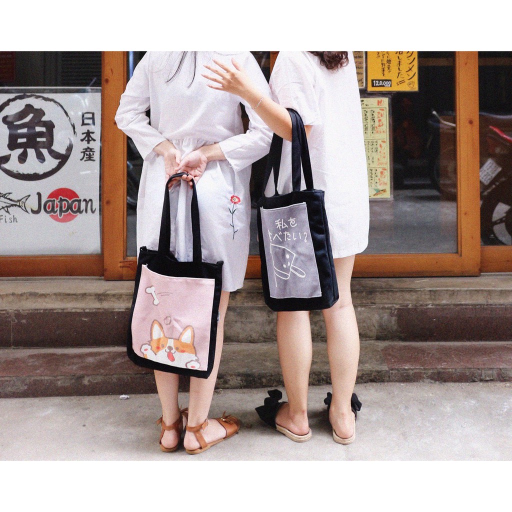 Shop chọn mẫu ngẫu nhiên Túi đeo chéo và tote 2 trong 1 cao cấp Local Brand Midori