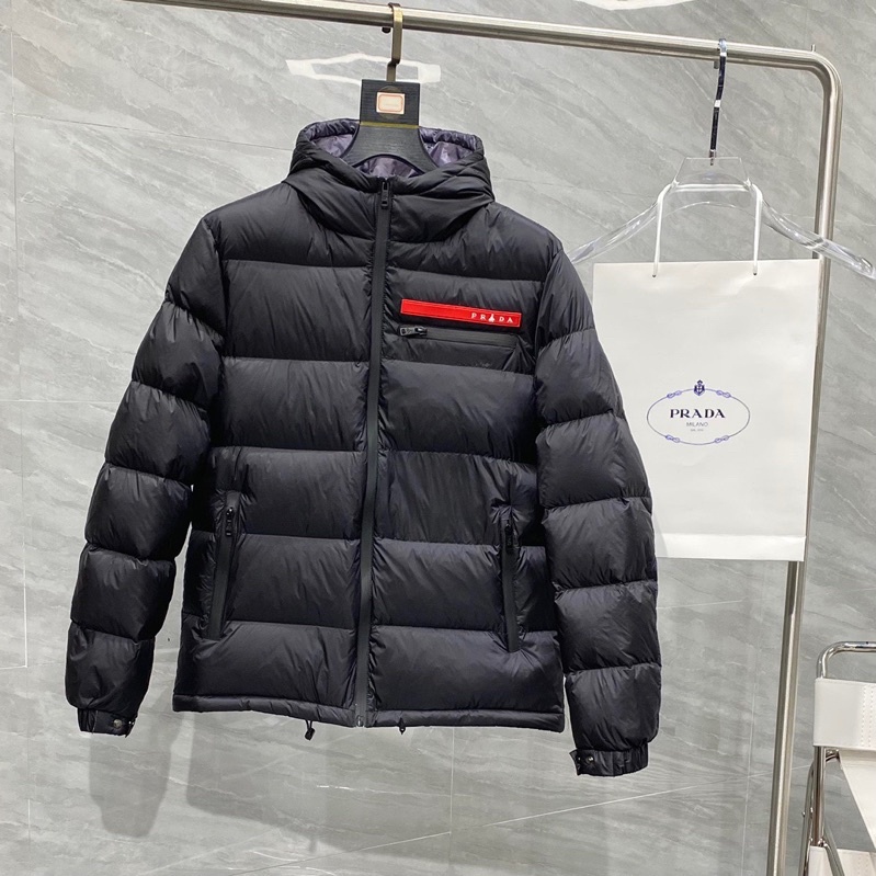Áo khoác phao nam siêu ấm siêu nhẹ thương hiệu thời trang cao cấp Prada