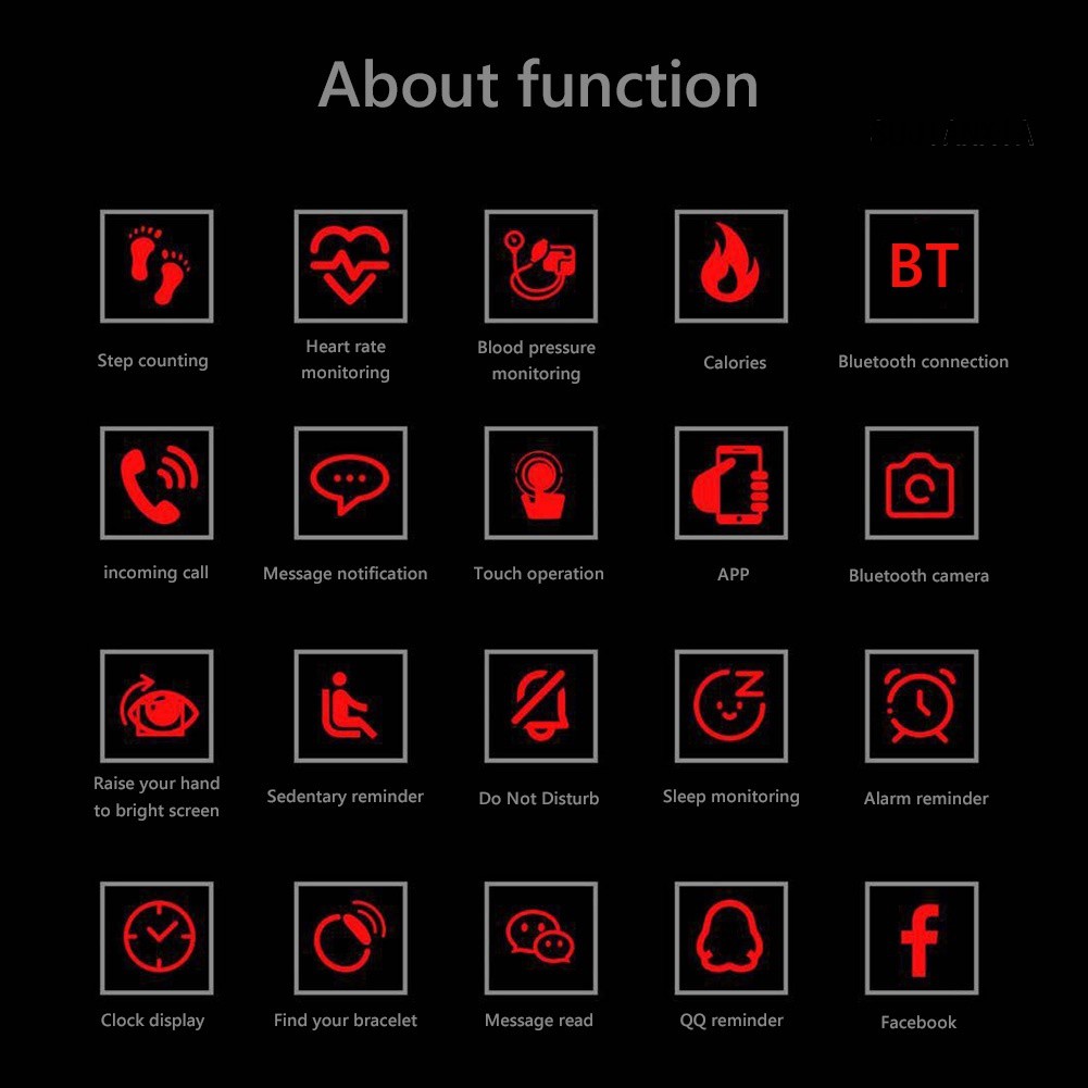 Bộ Vòng Tay Thể Thao Thông Minh Giám Sát Nhịp Tim &amp; Giấc Ngủ Chống Nước Ip67k4