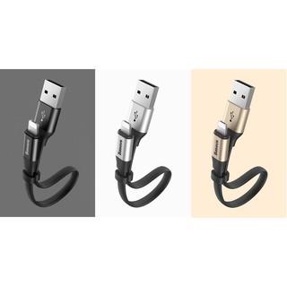 Cáp sạc 2 trong 1 - 1 đầu cắm 2 chân Lightning & Micro USB - Baseus (Màu Vàng)