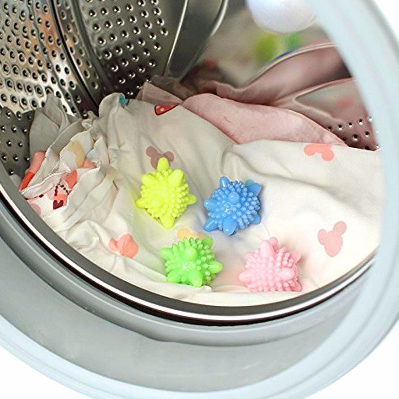 SET 20 Bóng giặt quần áo - cầu gai sinh học giặt đồ thông minh chống nhăn