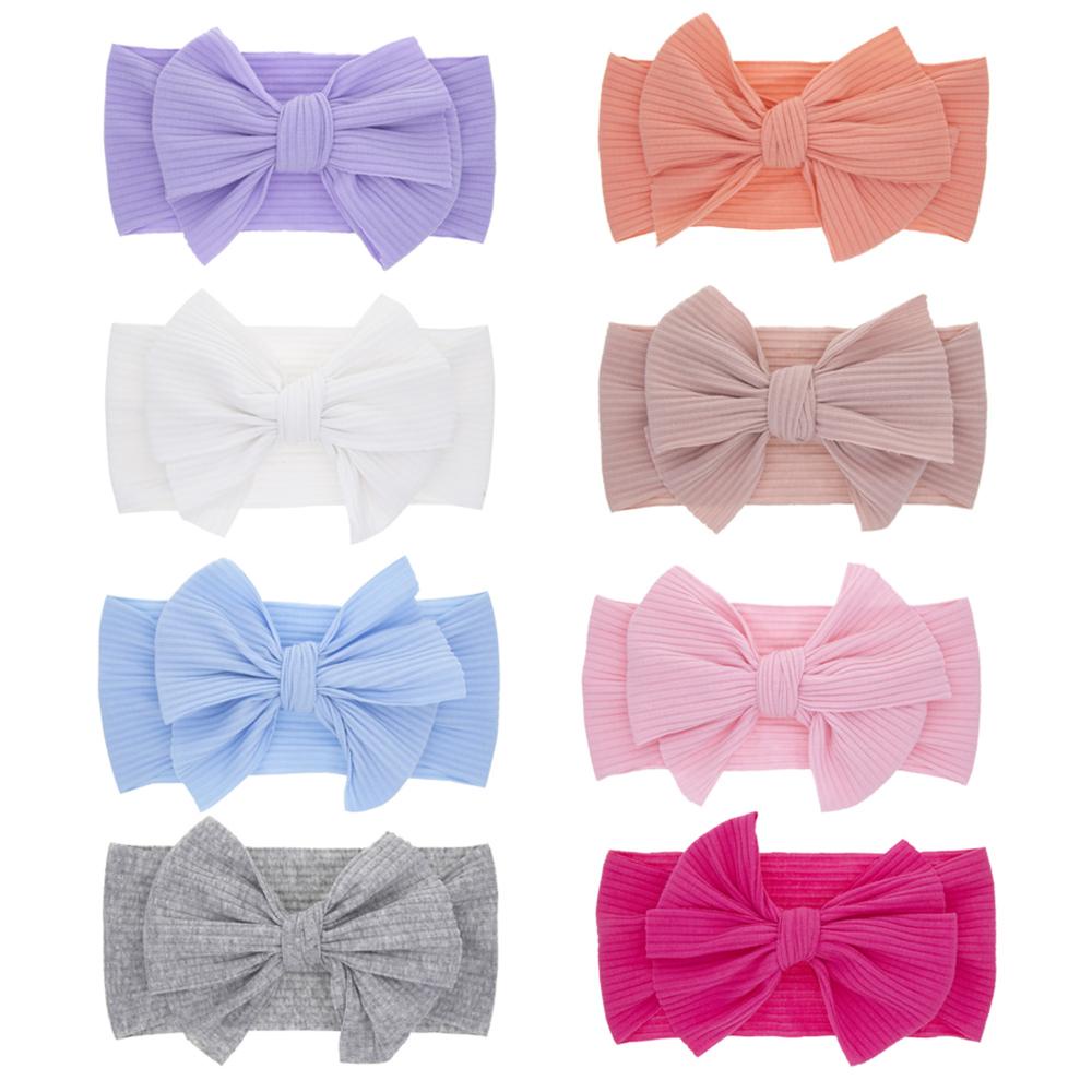 CACTU Băng Đô Mềm Co Giãn Đính Nơ Dành Cho Bé Gái