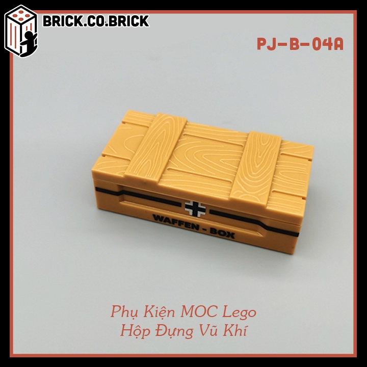 Phụ Kiện Hộp Đựng Vũ Khí Quân Đội Đồ Chơi Lắp Ráp Moc Minifigure PK121