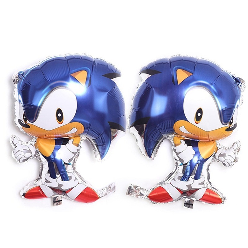 Bong Bóng Bơm Hơi Họa Tiết Hoạt Hình Sonic The Hedgehog Trang Trí Tiệc