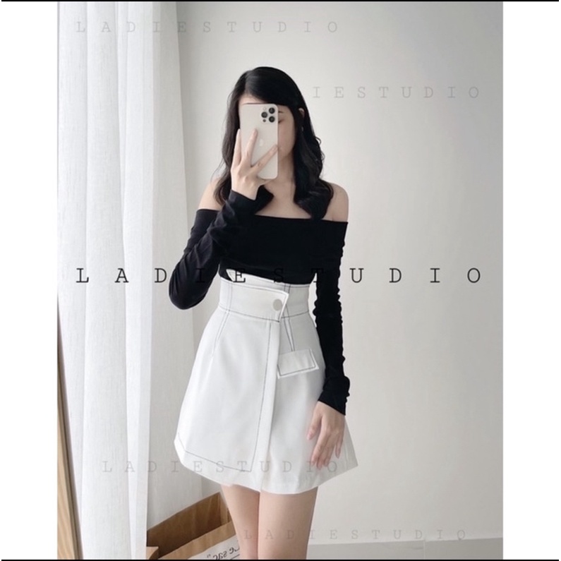 Chân Váy Cạp Cao phong Cách Hàn Quốc ( Ảnh Thật Chính Chủ)