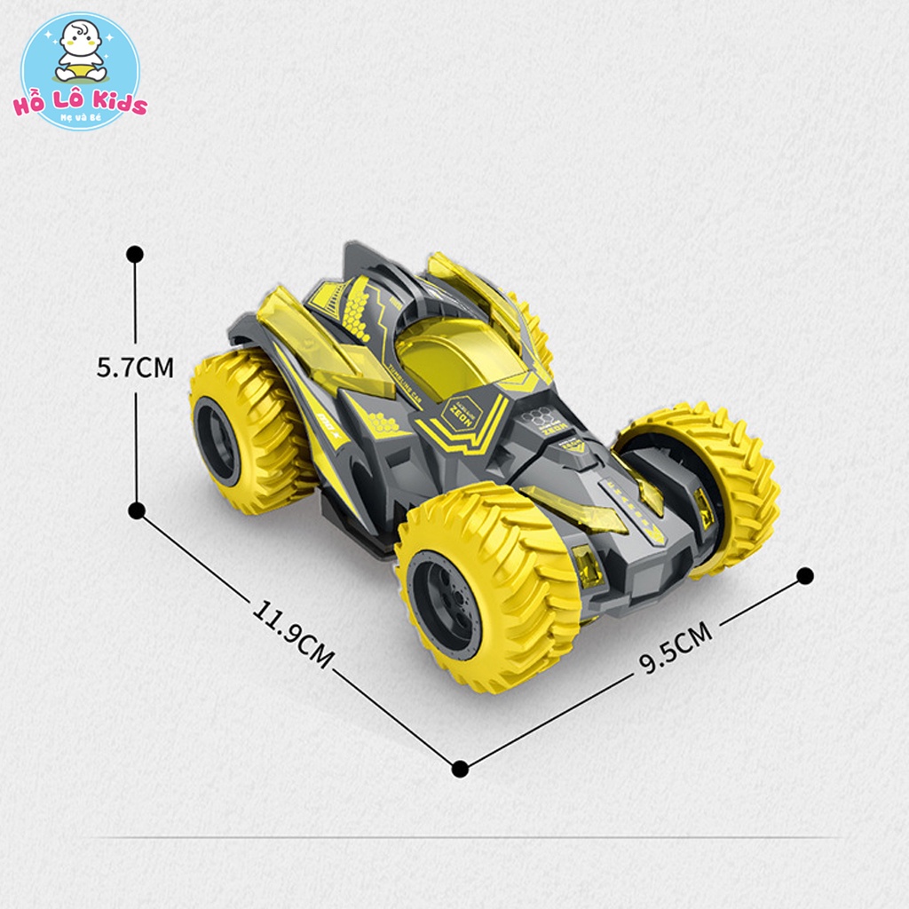 Ô tô đồ chơi xe địa hình đầu xoay 360 độ, xe ô tô bánh đà cao cấp cho bé Hồ Lô Kids