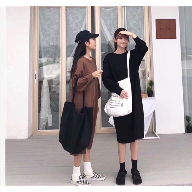 Váy nỉ da cá- ảnh thật bao chất