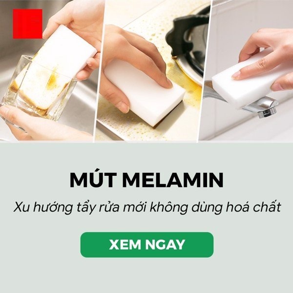 Mút lau chùi Melamine 2 cái Nội địa Nhật Bản