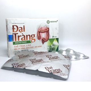 Giảm rối loạn tiêu hóa từ mộc hoa trắng và thảo dược - Đại tràng Medstand - Hộp 30 viên