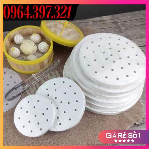 400 Giấy Nến Đục Lỗ Cho Nồi Chiên Không Dầu, Giấy Thấm Dầu Ăn Đủ Size
