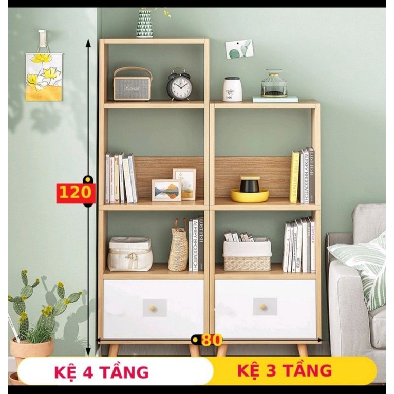 Tủ Kệ Sách Gỗ Phong Cách Bắc Âu